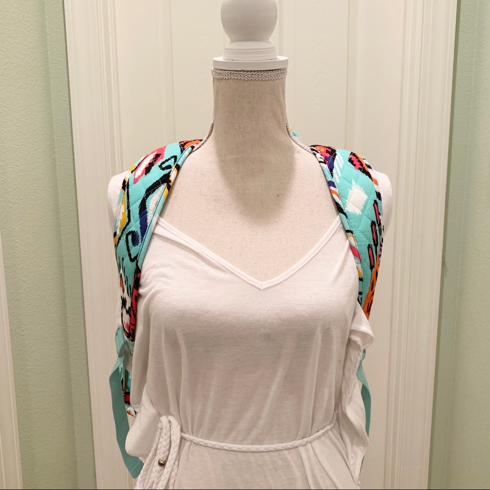 Essential large backpack Vera Bradley Pueblo Teal - Picture 2 of 5